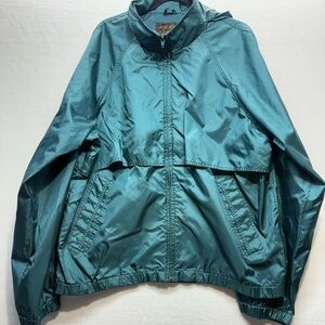 Teal Windbreaker Jacket
